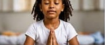 Girl meditating
